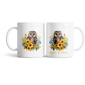 تصویر ماگ جغد زیبا کد M70 