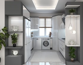 تصویر کابینت آشپزخانه MDF 