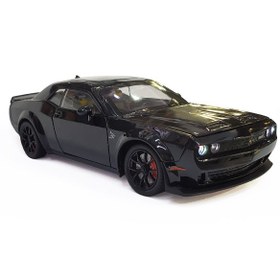 تصویر دوج چلنجر هلکت مشکی 1:24 - مشکی Dodge Challenger SRT Hellcat