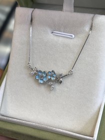 تصویر گردنبند جواهری نقره 