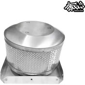 تصویر توری بخاری (هیتر) هرمی منگزی | توری تمام استیل ۳۱۶ نسوز با دوام و کارایی بالا 