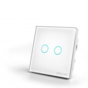 تصویر کلید دو پل لمسی هوشمند CASTLE PRO پروتکل ZWAVE 