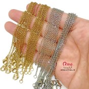 تصویر زنجیر دیپلمات استیل طلایی با کیفیت 