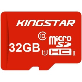 تصویر رم میکرو SD کینگ استار 32 گیگ کلاس 10 استاندارد UHS-I U1 سرعت 85MBps microSDHC 32G KingStar 85MBps