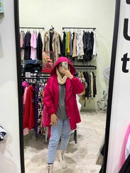 تصویر کاپشن داخل تدی - سرخابی 