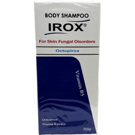 تصویر شامپو بدن مناسب پوست های مبتلا به بیماری های قارچی اکتوپیروکس 200 گرم ایروکس Irox Body Shampoo Octopirox Fungal Disorder 