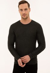 تصویر بافت و پلیور مردانه خاکستری | G021SZ0TK.000.1110377 Pierre Cardin 