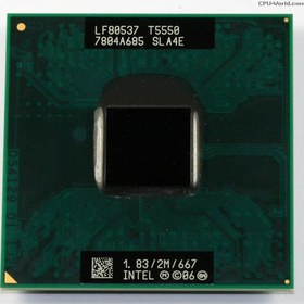 تصویر پردازنده لپ تاپ اینتل Cpu Intel Core 2 Duo T5550 SLA4E Tray 