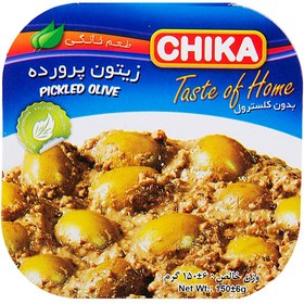 تصویر چیکا زیتون پرورده 150گ 