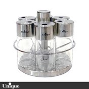 تصویر ست ادویه 6 عددی استیل گردان UN-1620