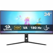 تصویر خرید مانیتور Redragon Hypernova - کیفیت WQHD - سایز ۳۴ اینچ 