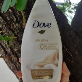 تصویر شامپو بدن کرمی داو مدل Silk Glow حجم ۵۰۰ میلی لیتر Dove Silk Glow Body Wash 500 ml