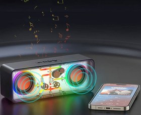 تصویر اسپیکر بی سیم قابل حمل رسی مدل RSK-W38 Recci Portable Wireless Speaker RSK-W38