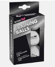 تصویر توپ تنیس سفید Butterfly 85140 Training Balls 6 Tennis Ball Avessa 