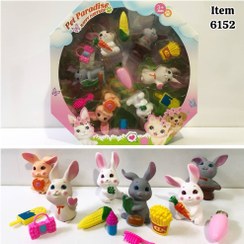 تصویر تاتی خرگوش اکسسوری مجموعه 13 عددی 