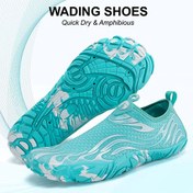 تصویر کفش آبی plankzone مدل Leymar رنگ سفید آبی 