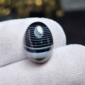 تصویر نگین سنگ اونیکس سلیمانی معدنی کد 34759 