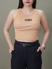 تصویر ۶۵۲۱ – تاپ فانریپ گلدوزی مدل FENDI بسته ۶ عددی ( عمده ) 