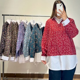 تصویر مانتو موهرپشمی فری سایز تا ۴۸،۵۰ - قهوه ای 