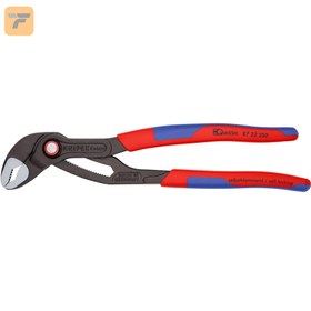 تصویر انبر کلاغی کبری تنظیم سریع کنیپکس مدل 8722250 سایز 250 میلی متر Cobra® QuickSet High-Tech Water Pump Pliers