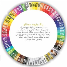 تصویر رنگ پارچه 70 ميل سوداکو 