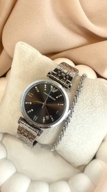 تصویر ساعت امپرو آرمانی و دستبند خاویاری 