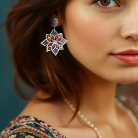 تصویر گوشواره رزینی فرنو Farno earrings