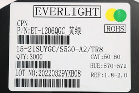 تصویر ال ای دی SMD سبز-زرد 1206 