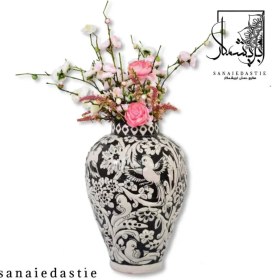 تصویر گلدان رومیزی مشکی 