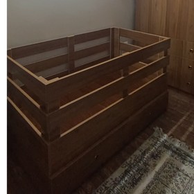 تصویر تخت کودک مدل اریکا 70×130 