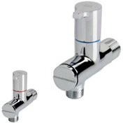 تصویر شیر پیسوار KWC فیلتردار کارتریج نیم دور (تمام کروم) ا KWC Chrome Piece Wall Valve KWC Chrome Piece Wall Valve