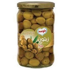 تصویر زیتون 680 گرم ویژه دلوسه 