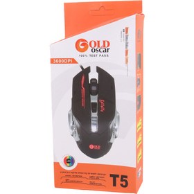 تصویر موس گیمینگ OSCAR T5 Gold Oscar T5 Gaming Mouse