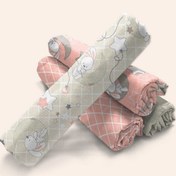 تصویر خشک کن 4 عددی رزبرن Roseborn DREAMER DAISY طرح ماه و ستاره DREAMER DAISY Muslin Blankets code:2850328