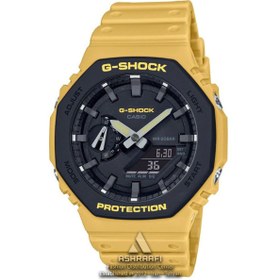 تصویر ساعت جی شاک زرد G-shock GA-2100 