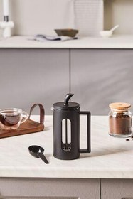 تصویر لیوان بوروسیلیکات فرنچ پرس با قاشق گیفت 350 میلی لیتری Leya Kaşık Hediyeli Borosilikat Cam French Press 350 ml