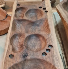 تصویر سینی مزه چوب گردو 