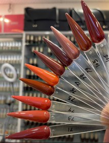 تصویر لاکژل قهوه ای - کد۷۴ لاکژل پاییزه