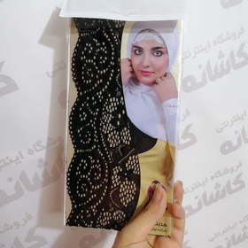 تصویر هدبند گیپور مشکی 