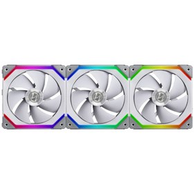 تصویر فن کیس لیان لی UNI Fan INFINITY SL120 RGB White بسته 3 عددی LIAN LI UNI FAN IN SL120 INFINITY RGB White 3 in 1 Case Fan