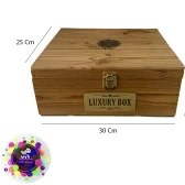 تصویر جعبه هدیه چوبی لوکس مدل Luxury Box 