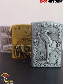 تصویر فندک زیپو نقره ای 