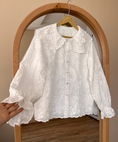 تصویر شومیز خامه دوزی لنا 