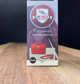 تصویر واکس مشکی مخصوص چرم برند HD WAX 