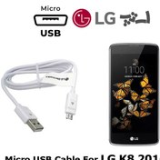 تصویر کابل شارژر ال جی K8 2016 از نوع میکرو USB 