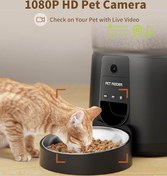 تصویر غذا خوری گربه و سگ (دوربین دار) برند PUPPY KITTY مدل DU35L-VT AUTOMATIC KAMERA PET FEEDER WITH WI-FI