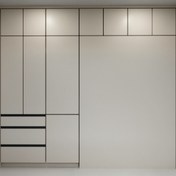 تصویر کمد دیواری و تخت کم جا - دلخواه 