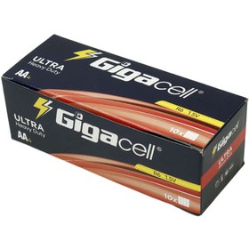 تصویر باتری قلمی گیگاسل Gigacell Ultra Heavy Duty R03 1.5V AA بسته 4 عددی شرینک Gigacell Ultra Heavy Duty AA R03 Batteries 4pcs