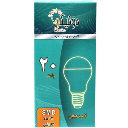 خرید و قیمت لامپ کم مصرف( LED )20 وات پرنور دونیکو (مهتابی وآفتابی) با ...
