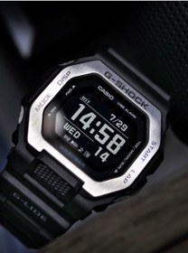 تصویر ساعت مچی دیجیتال مردانه با بند مشکی رزینی مدل GBX-100-1DR-52mm برند casio 